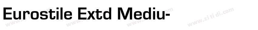 Eurostile Extd Mediu字体转换